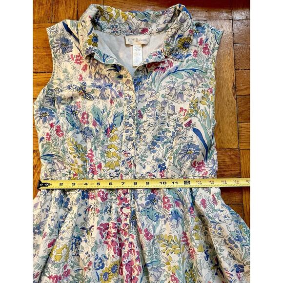 Project Alabama 6P Dainty Floral Silk Blend Fit Flare Dress Southern Cottagecore - Picture 5 of 14